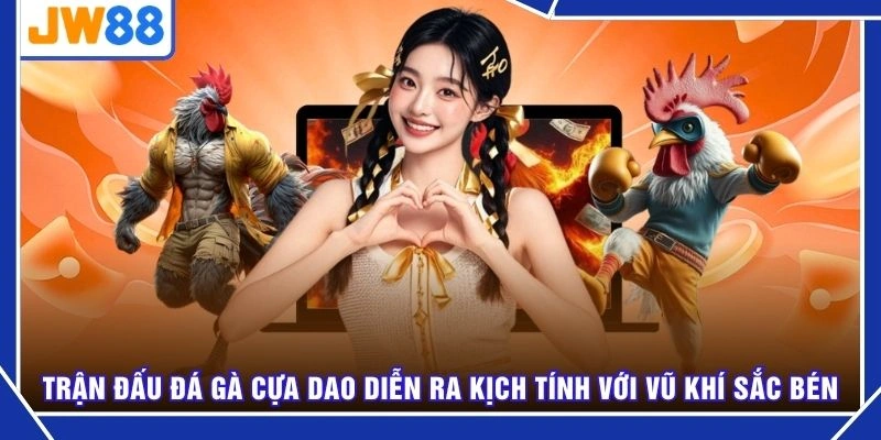 Trận đấu đá gà cựa dao diễn ra kịch tính với vũ khí sắc bén